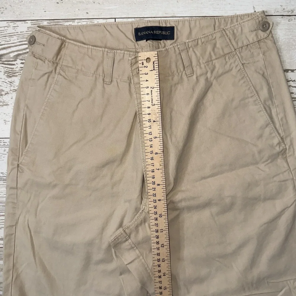 Banana Republic Pants Mens 34x30 Beige Canvas Chino Adjustable Waist Straight